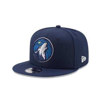 Blue Minnesota Timberwolves Hat - New Era NBA Basic 9FIFTY Snapback Caps USA7645901